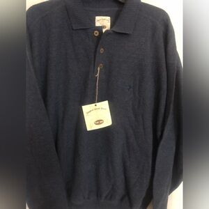 Original island sport Navy Blue Polo Sweater M